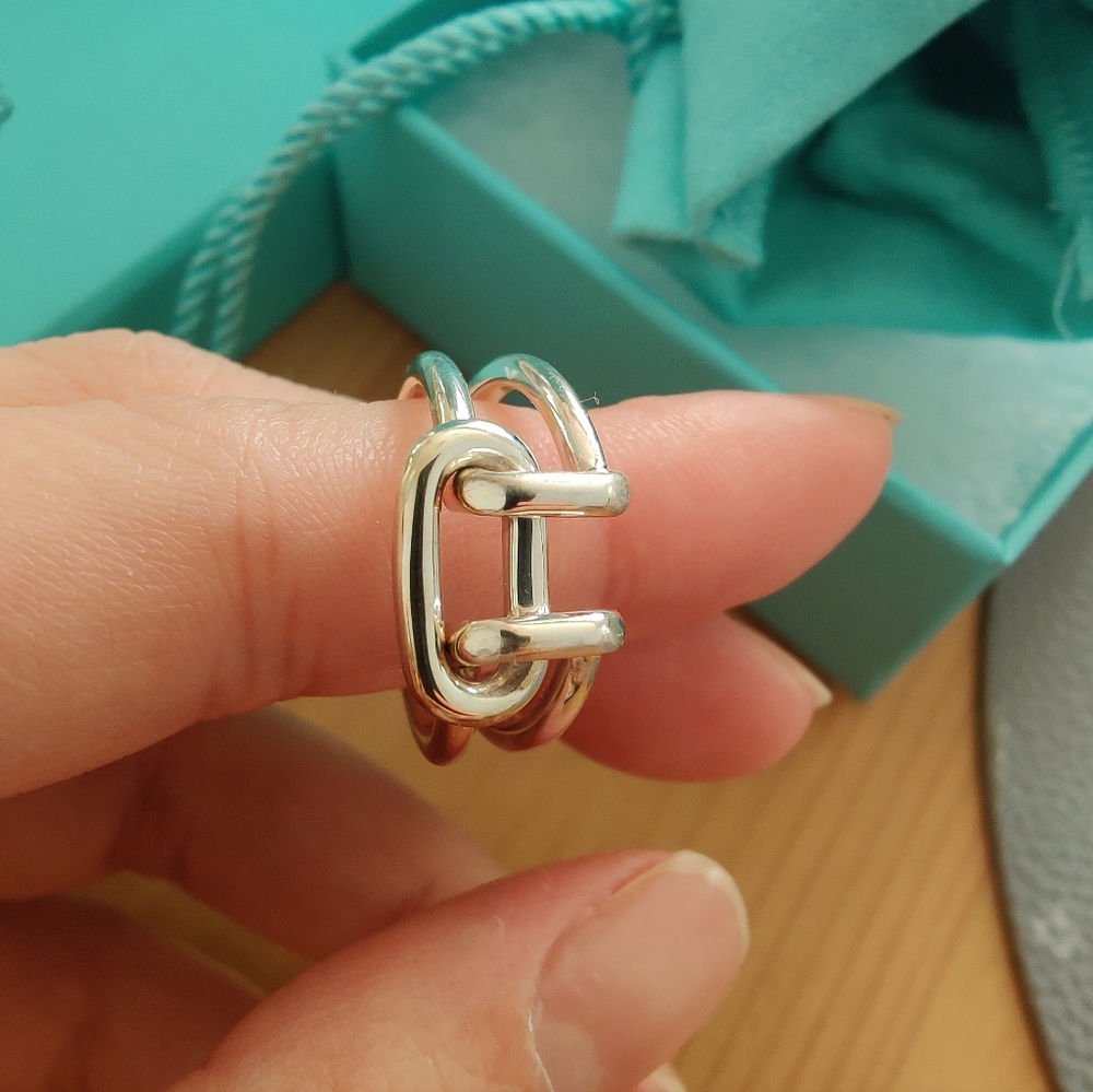 Tiffany Two- row ring in sterling silver